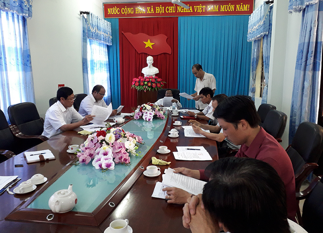 Họp Ban tổ chức triển khai Giải chạy Việt Dã huyện năm 2018.