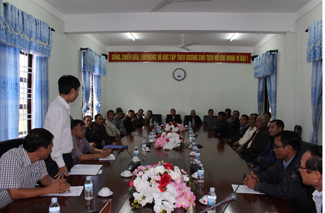 Huyện M’Drắk tiếp đoàn đại biểu Thị xã Buôn Hồ đến thăm, giao lưu trao đổi kinh nghiệm về công tác của người có uy tín đồng bào dân tộc thiểu số.