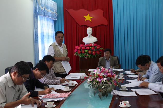 Đoàn Công tác 719 của Tỉnh ủy đã cuộc làm việc với UBND huyện M’Drắk