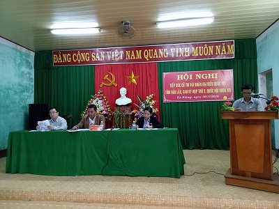 Đoàn Đại biểu Quốc hội tỉnh tiếp xúc cử tri tại huyện M’Drăk