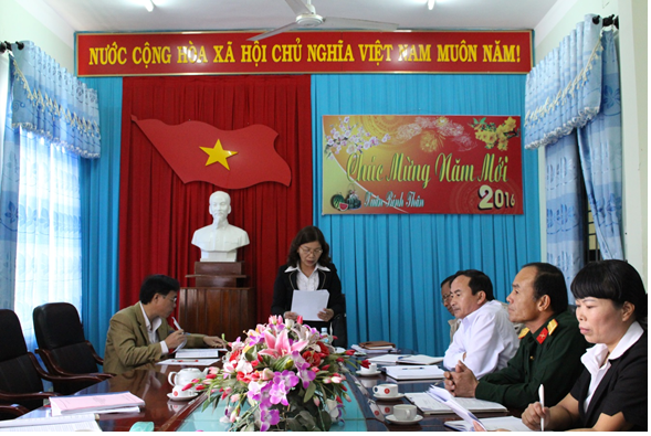  Ban lãnh đạo UBND huyện để dự kiến giới thiệu người ứng cử đại biểu Hội đồng nhân dân 