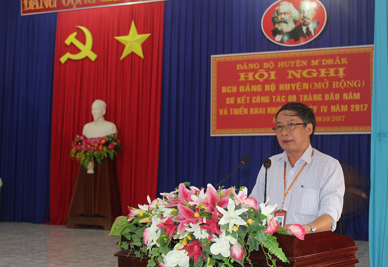 Hội nghị Ban chấp hành Đảng bộ Huyện ủy M’Drắk  (mở rộng)  lần thứ 11