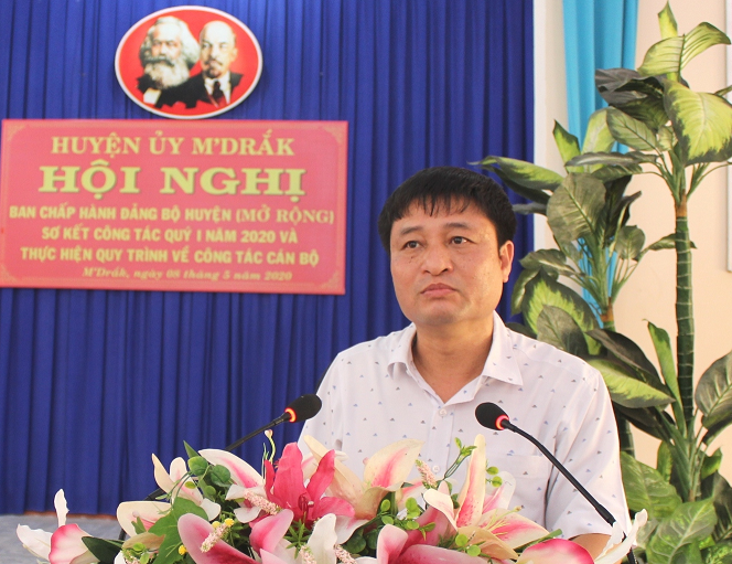 Hội nghị Ban chấp hành Đảng bộ huyện M’Drắk lần thứ 21