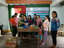 Ban Quản lý dự án giảm nghèo Tây Nguyên huyện M’Drắk tổ chức chương trình dinh dưỡng cho bà mẹ mang thai và trẻ em dưới 5 tuổi