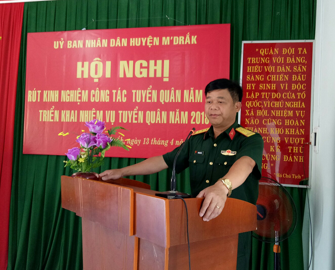 Hội nghị tổng kết công tác tuyển quân năm 2017