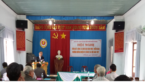 Hội Cựu chiến binh Huyện M’Drắk tổ chức Hội nghị công tác Hội năm 2016, triển khai phương hướng nhiệm vụ công tác hội năm 2017