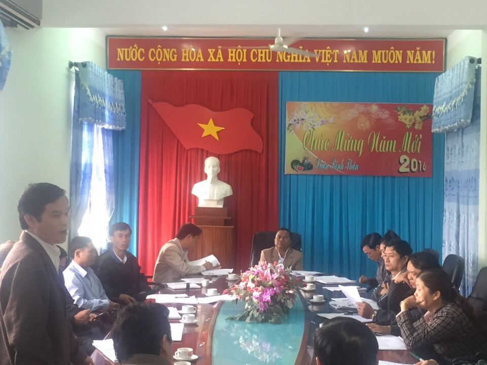 Ban Chỉ đạo Sản xuất Nông - Lâm nghiệp huyện M'Drắk tổ chức cuộc họp đánh giá tình hình sản xuất vụ Đông Xuân 2015-2016. 