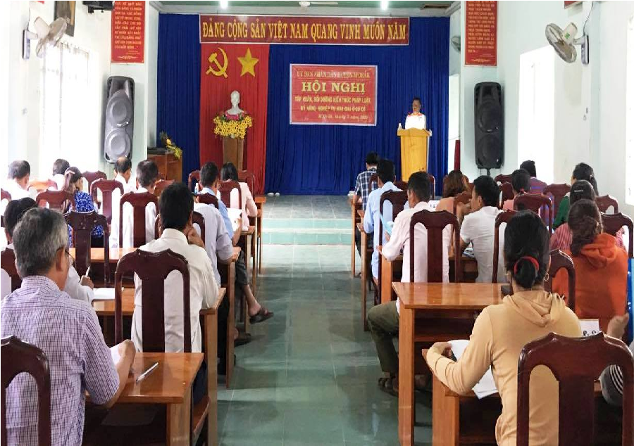 Tập huấn, bồi dưỡng kiến thức pháp luật, kỹ năng nghiệp vụ hòa giải cơ sở