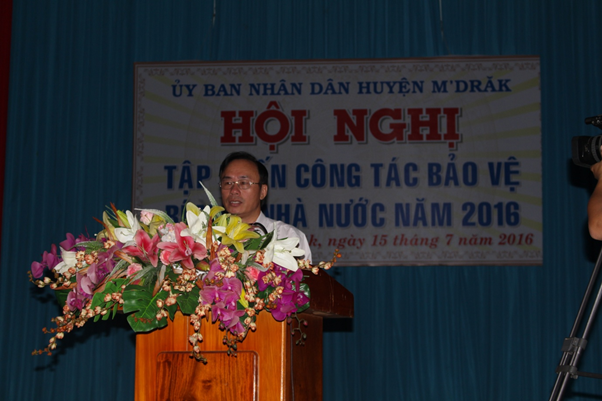 Huyện M’Drắk tổ chức Hội nghị tập huấn công tác bảo vệ bí mật Nhà nước