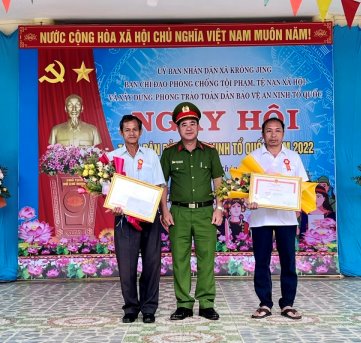 Huyện M’Drắk Tổ chức điểm  Ngày hội toàn dân bảo vệ An ninh Tổ quốc năm 2022 tại xã Krông Jing