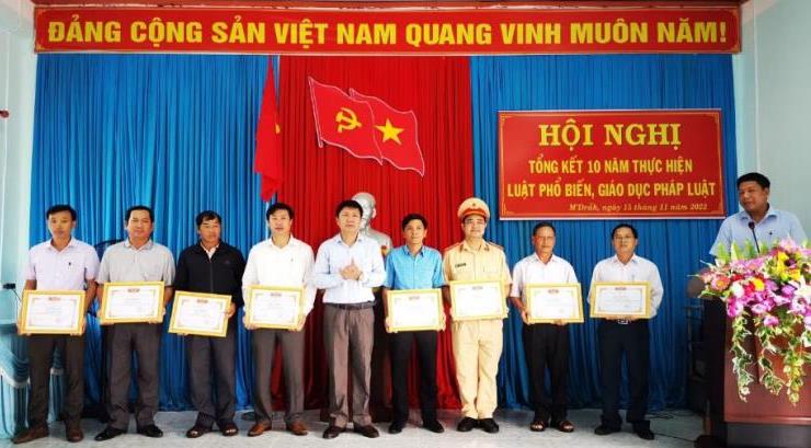 Huyện M’Drắk  Tổng kết 10 năm thực hiện Luật Phổ biến giáo dục pháp luật