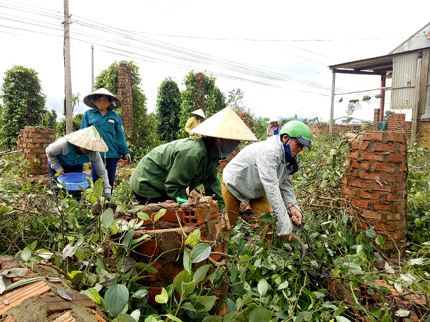 Xã Ea Lai chủ động khắc phục hậu quả cơn bão số 12