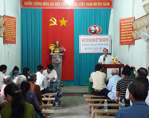 Thôn 3 xã Krông Jing, huyện M'Drắk tổ chức "Ngày hội Đại đoàn kết toàn dân tộc"