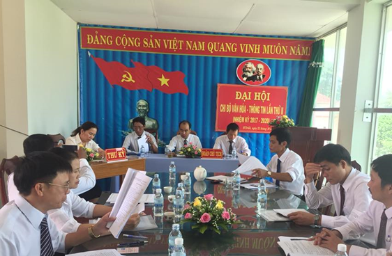 Đại hội Chi bộ Văn hóa – Thông tin lần thứ II, nhiệm kỳ 2017-2020