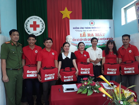 Lễ ra mắt Điểm sơ cấp cứu Chữ thập đỏ huyện M’Drắk
