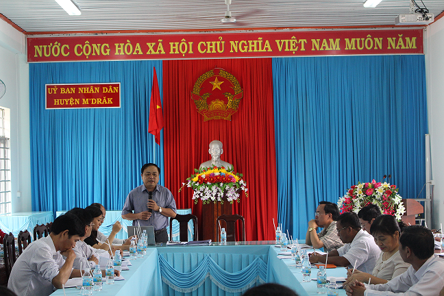 Đoàn kiểm tra Nông thôn mới tỉnh Đắk Lắk kiểm tra việc thực hiện xây dựng nông thôn mới ở huyện M'Drắk