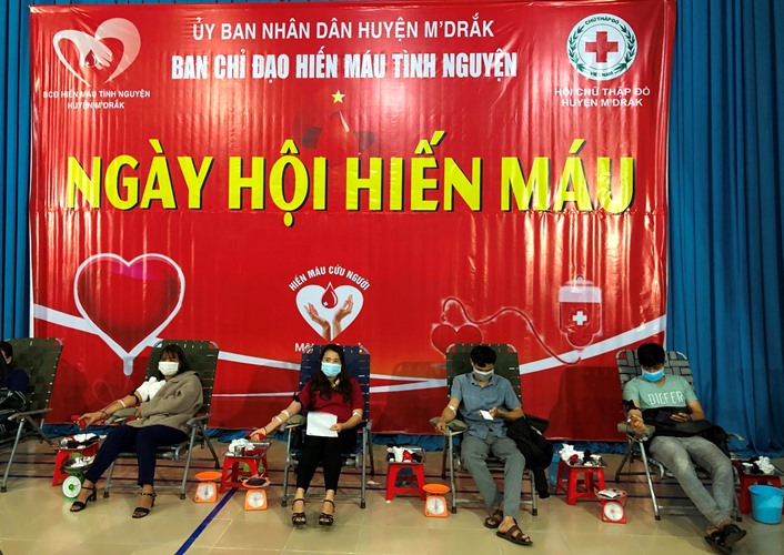 Ngày hội hiến máu tình nguyện tại huyện M’Drắk