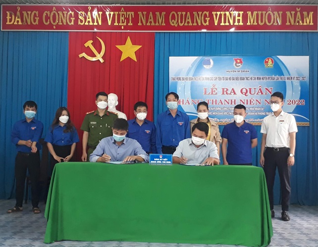 Huyện đoàn M'Drắk ra quân Tháng Thanh niên năm 2022