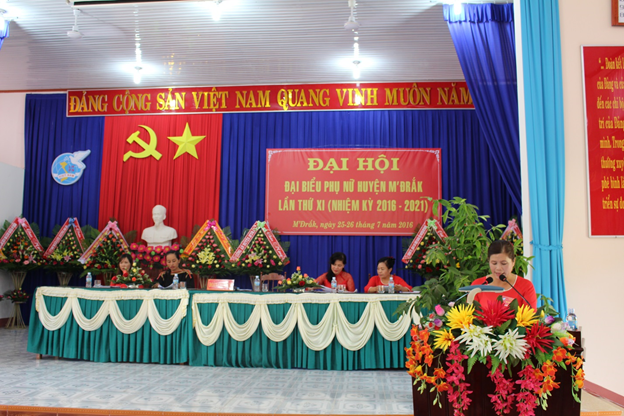 Đại hội đại biểu Phụ nữ huyện M’Drắk lần thứ XI, nhiệm kỳ 2016-2021
