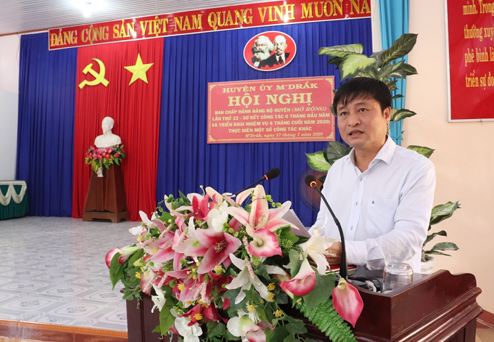 Hội nghị Ban chấp hành Đảng bộ huyện M’Drắk lần thứ 22 