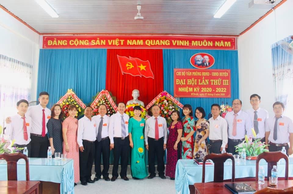 Đại hội Chi bộ Văn phòng HĐND&UBND huyện M’Drắk, nhiệm kỳ 2020- 2022. 