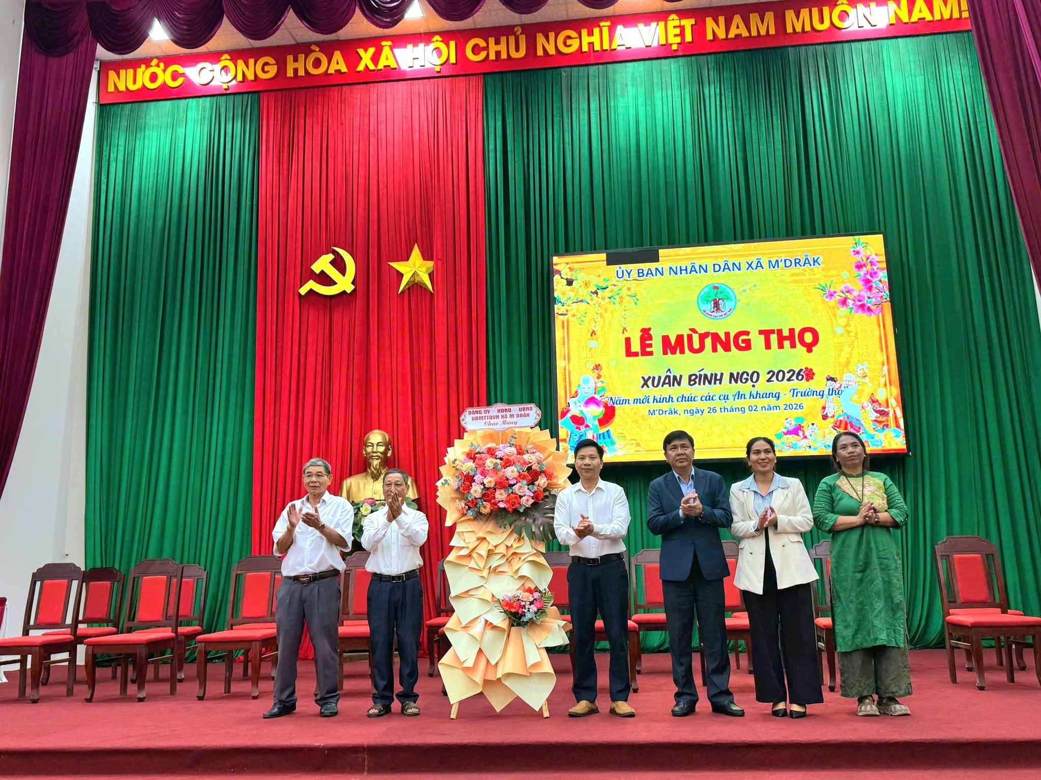 Xã M’Drắk: Tổ chức Lễ Mừng thọ Xuân Bính Ngọ năm 2026